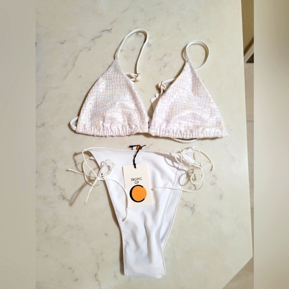 New L*space croc iridescent bikini M - Picture 5 of 8